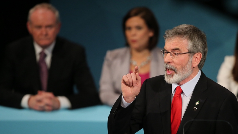 Gerry Adams said the party would introduce a wealth tax for those earning over €100,000
