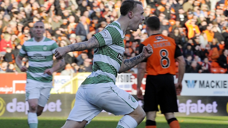 Celtic's Leigh Griffiths celebrates scoring