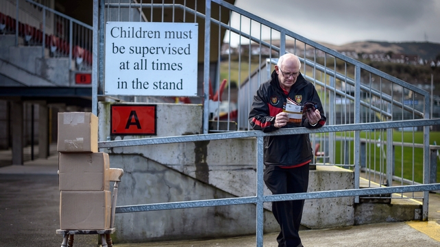 John 'Cookie' Cookson at Pairc Esler ahead of the Down vs Galway game