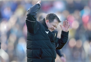 Clare hurling manager Davy Fitzgerald frustrated on Sunday