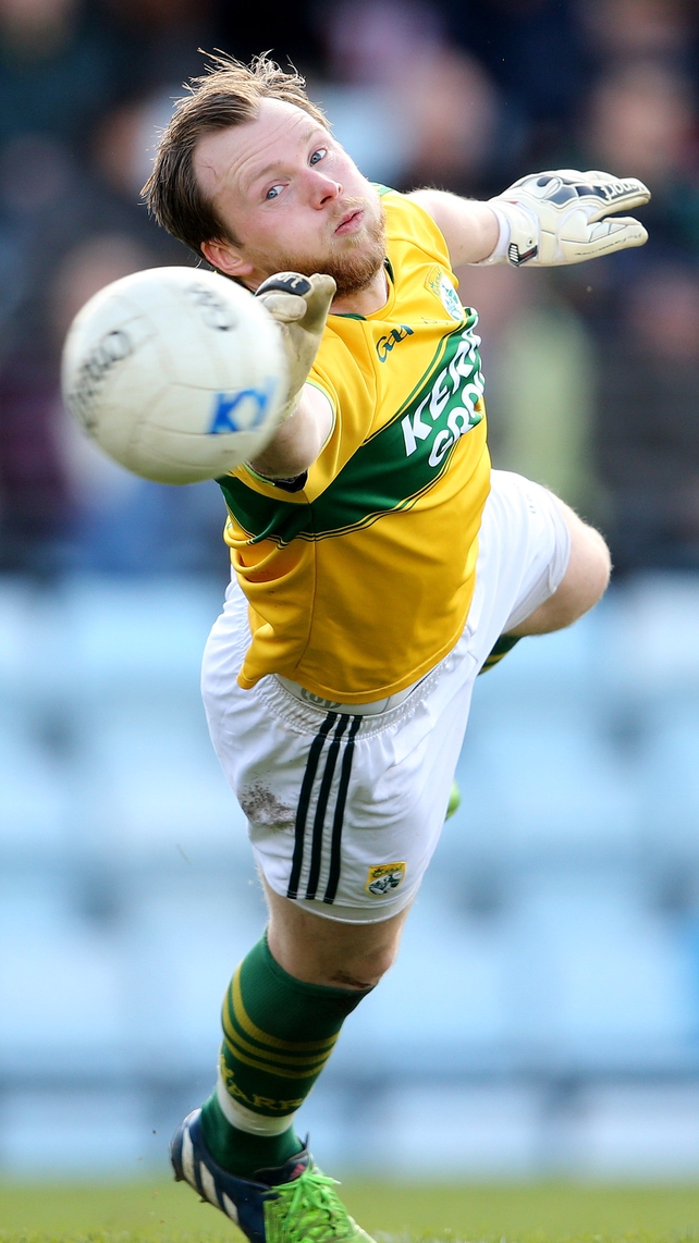 This is more like it: Kerry goakeeper Brendan Kealy showing great athleticism