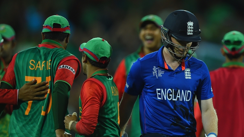 Eoin Morgan's innings lasted just two balls