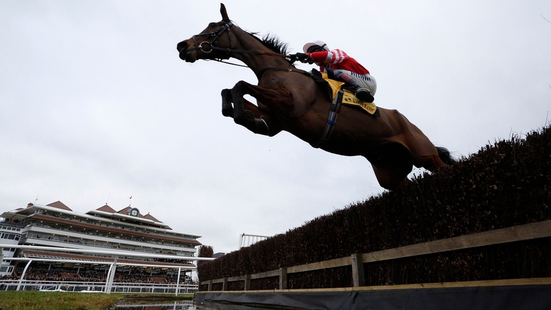 Richard Johnson riding Coneygree at Newbury in Febraury 2015