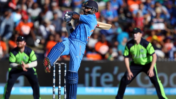 Shikhar Dhawan opened the batting for India and raced to 100 as the world champions eased to their 260 target