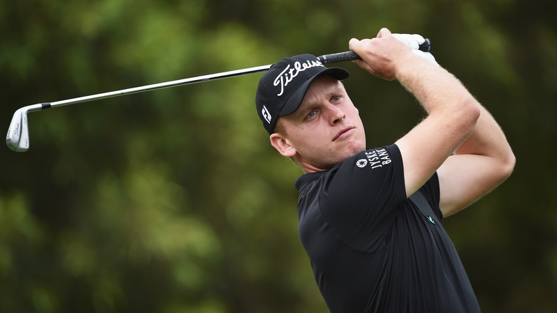 Morten Orum Madsen of Denmark plays a shot during the first round of the Tshwane Open