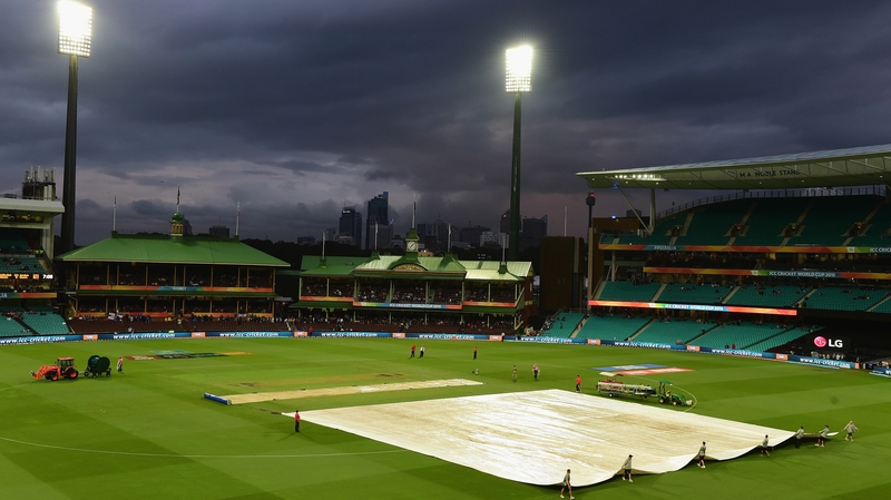 England's match with Afghanistan was reduced due to rain