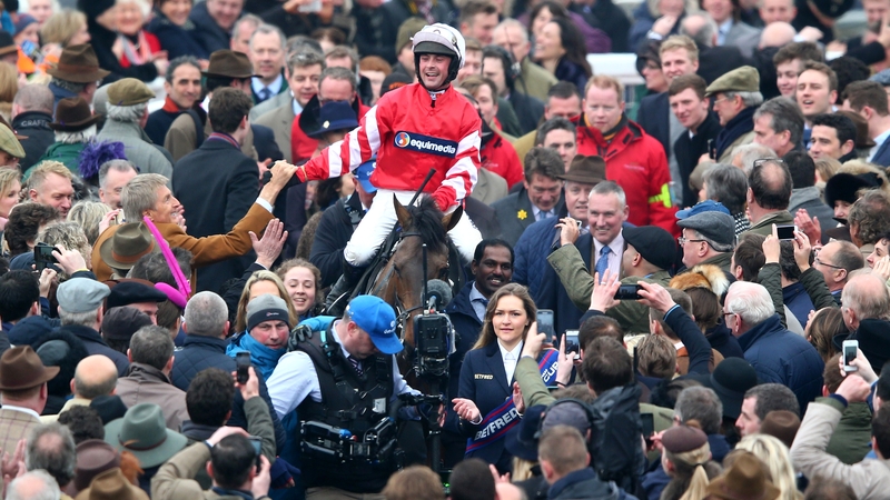 Nico de Boinville celebrates a hugely impressive victory
