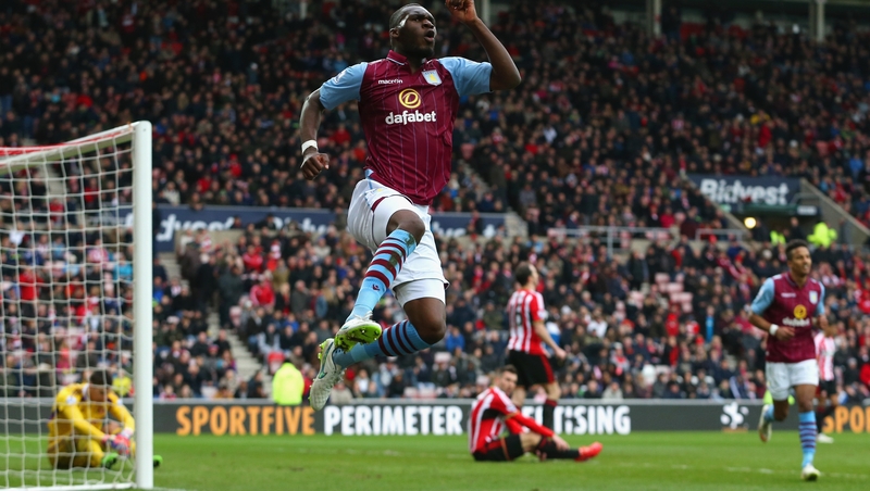 Christian Benteke celebrates his side's fourth goal