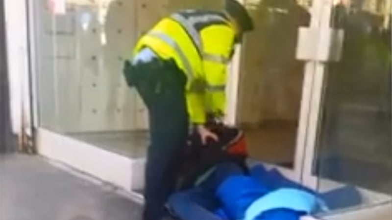 The incident was captured by a passerby and uploaded on to Facebook