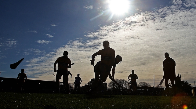 The sun shines on Cusack Park and a flying boss during the Clare v Dublin game