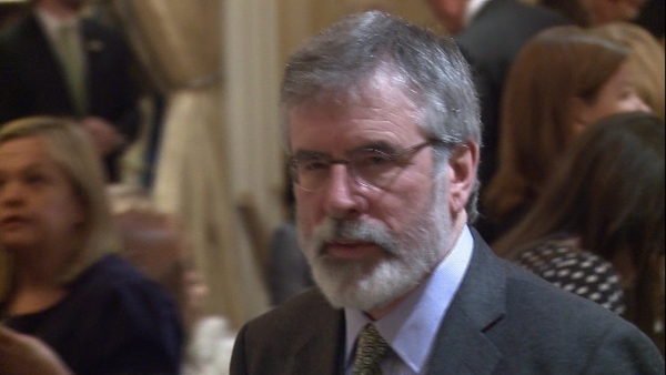 Gerry Adams said the US State Department's handling of the issue is 'bizarre'