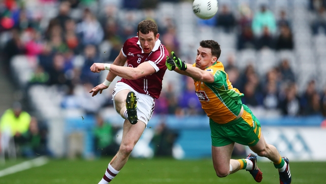 The football final pitted Ulster champions Slaughtneil against Corofin of Galway