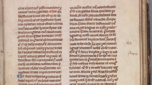 Manuscript was produced at St Mary's Abbey in Dublin