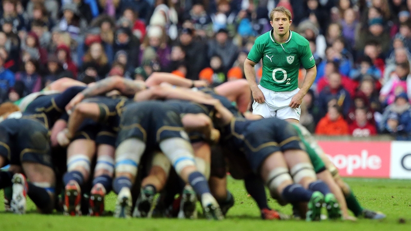 Luke Fitzgerald in action against Scotland in 2013