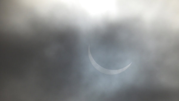 The eclipse as seen from Tramone (Pic: Tina Schley)