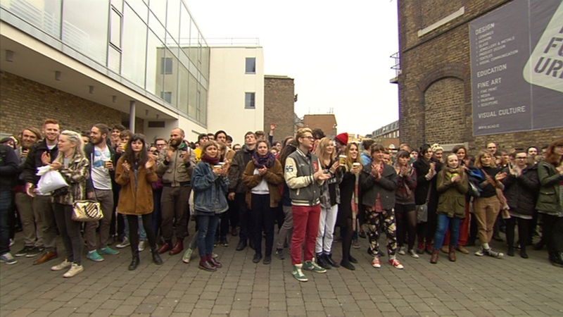 NCAD students have held protests over several issues at the college