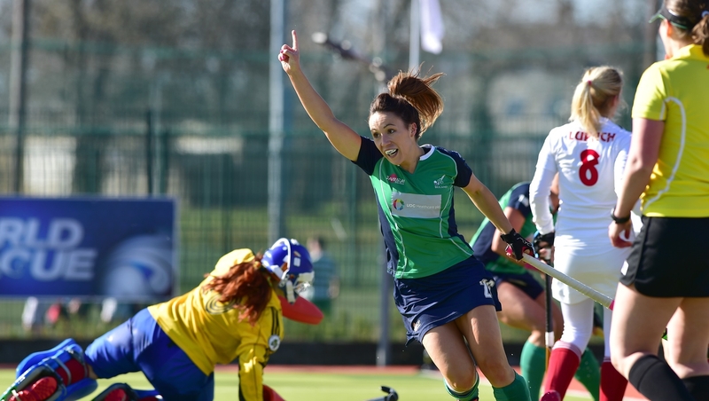 Anna O'Flanagan was among the scorers for the Irish