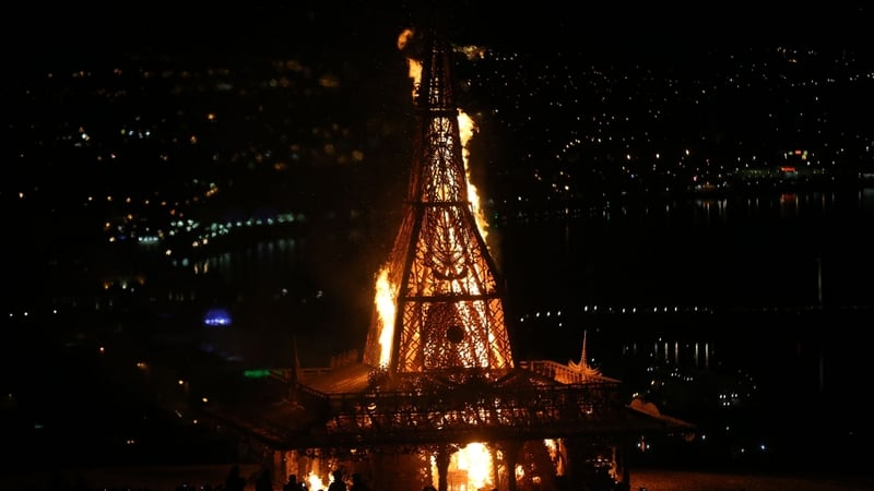 The 70ft tower has been erected over the past two months in the Waterside area of Derry