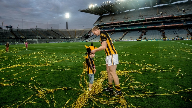 With his son Henry after the 2014 All-Ireland final replay, having won his 10th All-Ireland title