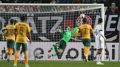 James Troisi scores for Australia