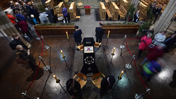 The king's remains were re-interred at Leicester Cathedral