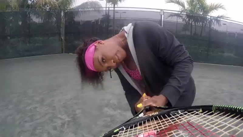 The video was posted on Vogue's YouTube channel and was filmed at BallenIsles Country Club in Florida