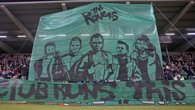 Shamrock Rovers fans pay homage to cult classic, The Warriors, ahead of their Dublin derby with rivals Bohemians