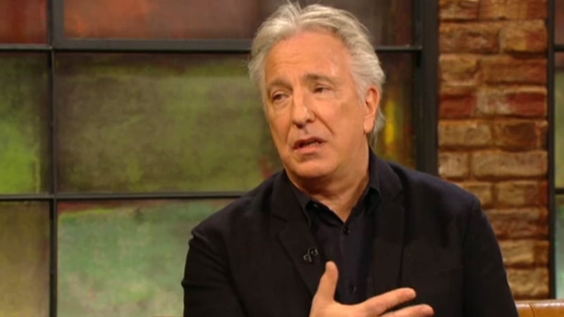 Alan Rickman, who passed away in 2016