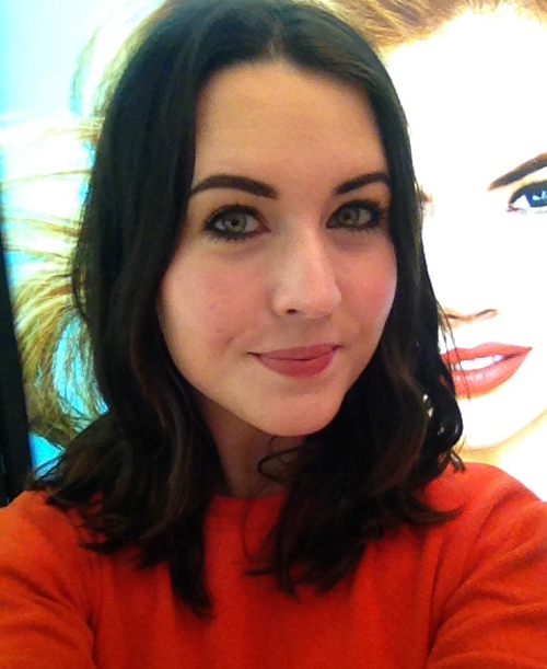 Me after being Bobbi Brown-ified, excuse the awkward selfie