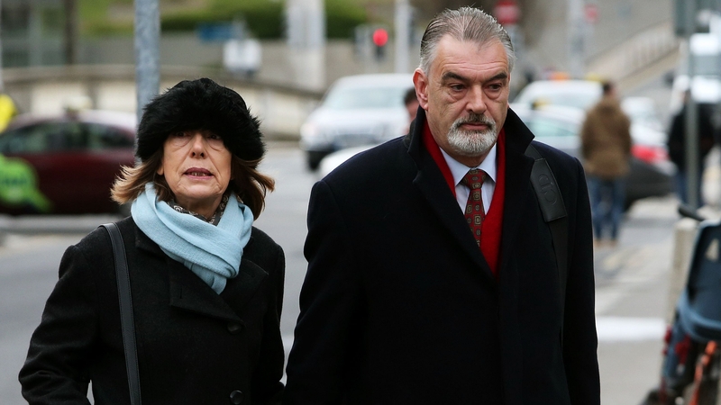 Ian Bailey, pictured with his partner Jules Thomas, spent nine days in the witness box
