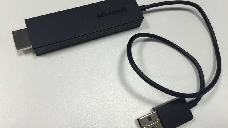 The adapter uses Miracast technology which means it doesn't need an existing Wifi network to work