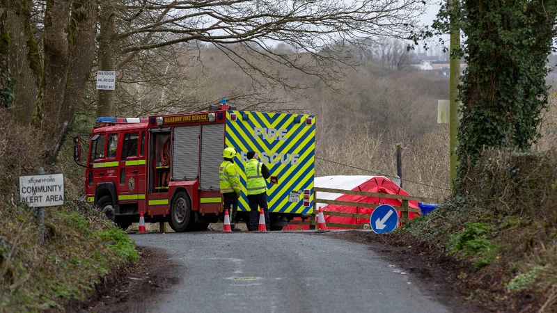 Fire officers attended the scene near Stoneyford