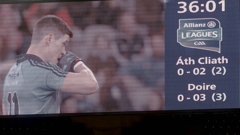 Dublin beat Derry on Saturday in a game that saw only five scores in the first half