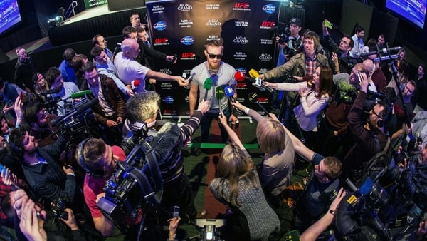 Conor McGregor was in typically bullish form after his workout in Las Vegas