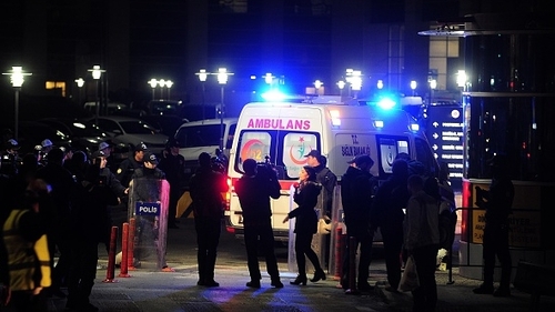A security operation was launched after gunshots were heard in the building