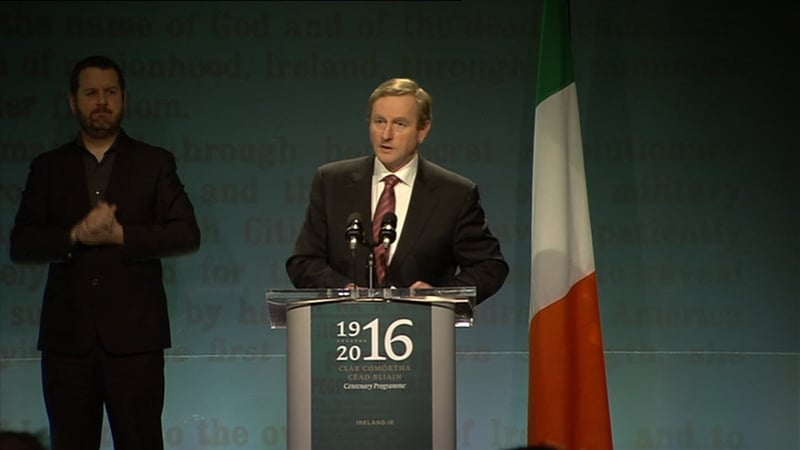 Enda Kenny launched the programme in Collin's Barracks