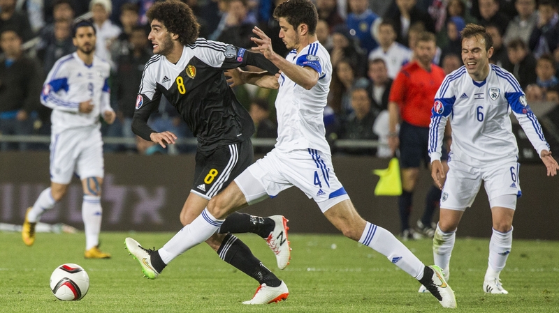 Marouane Fellaini's early goal gave Belgium a 1-0 win
