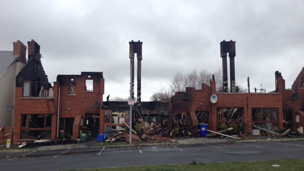 Six houses were destroyed in the fire at Millfield Manor in Newbridge last week