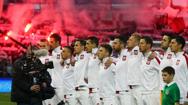 ...it was like a home match for the Polish side who were cheered on by a huge travelling support