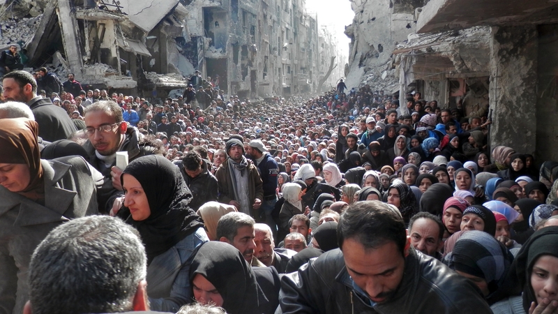 Yarmouk Camp in early 2014 (Pic: UNWRA)