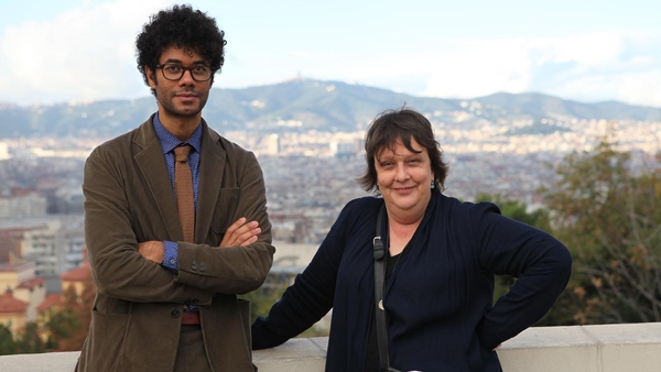Richard Ayoade and Kathy Burke
