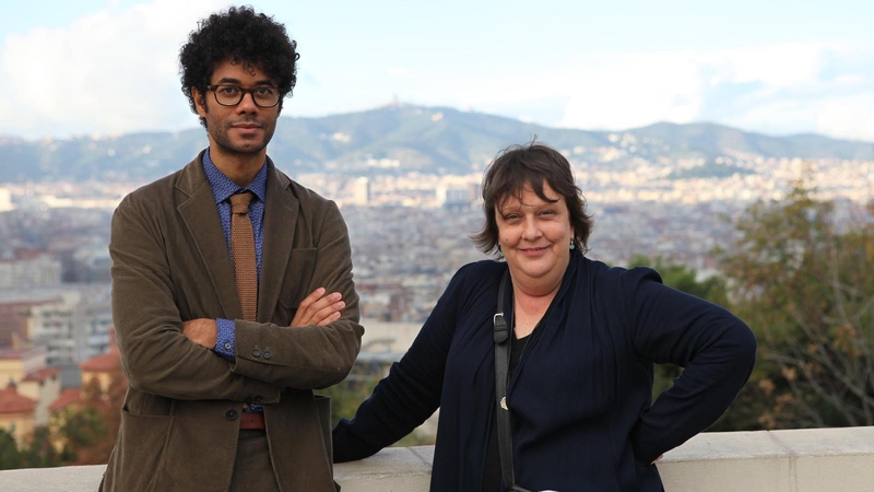 Richard Ayoade and Kathy Burke