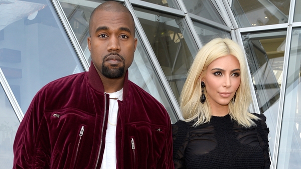 Kanye West and wife Kim Kardashian West