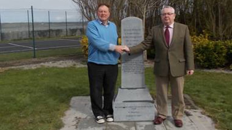 Thomas Wall, survivor and author of a book on St Joseph’s School and Tom Hayes (R) survivor and leader of the Glin Project at the memorial