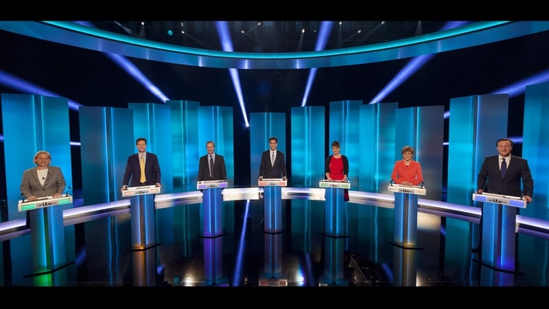 The seven party leaders took part in a televised debate earlier in the election campaign