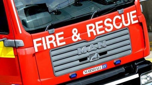 The blaze broke out shortly before 6pm this evening