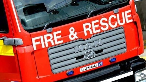 The blaze broke out shortly before 6pm this evening