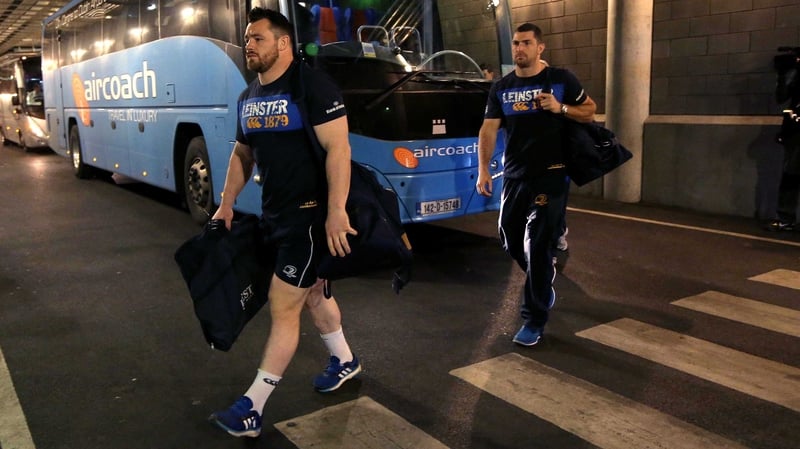 Leinster arrive at the Aviva