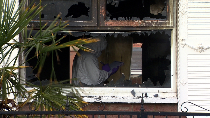 The house in Ardoyne remains closed off today for forensic examination
