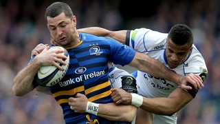 Leinster's Rob Kearney with Horacio Agulla and Anthony Watson of Bath